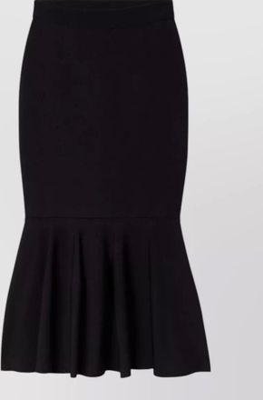 Stella McCartney viscose flared knit midi skirt