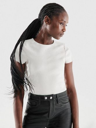 AS by DF Brando Stretch Leather Tee