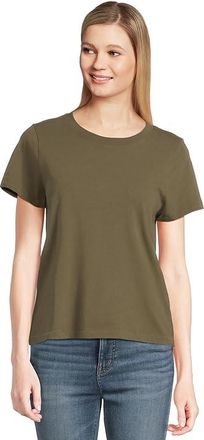 Madewell Northside Vintage T-Shirts Womens Clothing Faded Ivy : XL (Womens 14-16), Cotton