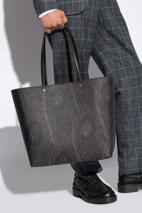 Etro Shopper Type Bag, Mens, Grey