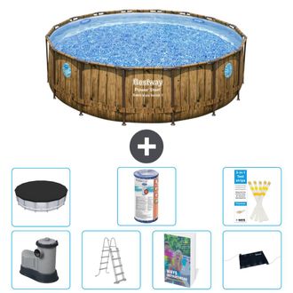 Bestway Piscina Bestway Power Steel Redonda - 488x122 Cm - 8-piezas S619