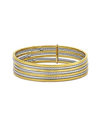 Italian Gold, Inc 14K Italian Two-Tone Gold Bangle Bracelet