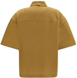 Saint Laurent Womens Bicolor Cotton Polo Shirt