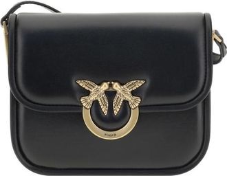 Pinko Love Leather Shoulder Bag