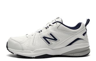 New Balance 608 v5 Mens Trainers Wide Fit - White Leather - Size UK 9