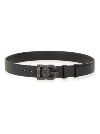 Dolce & Gabbana Leather Belt - Black