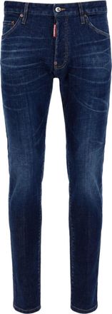 Dsquared2 Dark Blue Slim-Fit Jeans with Classic Five-Pocket Design
