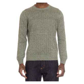 Gran Sasso Round-neck Knitwear, male, Green, 2XL, Round-neck Knitwear