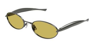 Bottega Veneta BV1386S 002 Mens Sunglasses Silver Size 57