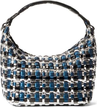MZ Wallace Mini Woven Nylon Hobo in Midnight Woven at Nordstrom