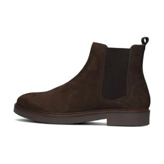 Mazzeltov Schoenen, Heren, Bruin, 42 EU, Leer, Bruine Nubuck Chelsea Boot Hudson
