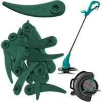OEM Paquete De 20 Cuchillas De Pl&aacute;stico De Repuesto Para Desbrozadoras, Cuchilla De Pl&aacute;stico Para Desbrozadora, Cuchilla Para Desbrozadora Bosch Durablade