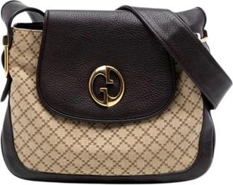 Gucci Pre-owned Cross Body Bags, female, Beige, Size: ONE SIZE Pre-owned Vintage Shoulder Bag