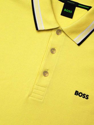HUGO BOSS Cotton Piqu&eacute; Polo Shirt - Yellow