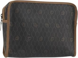 Dior Pre-owned Clutch Tas - Dames - Vintage Clutch - Zwart - ONE Size - Leer - Vintage