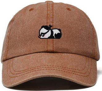 Dalix Pandit Panda Dad Cap in Washed Orange at Nordstrom