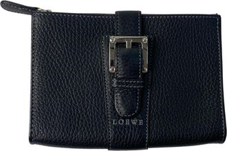 Loewe Black Leather Coin Purse/Coin Case (Pre-Owned)