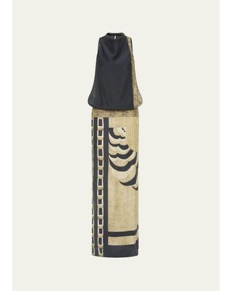 Sir. Sona Geometric Maxi Dress