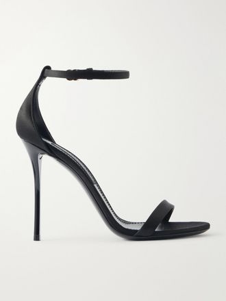 Dolce & Gabbana Sandali In Raso - Nero