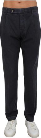 Berwich Uomo, Pantaloni, Blu, S, new