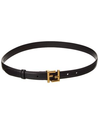 Fendi Fendi Ff Buckle Leather Belt