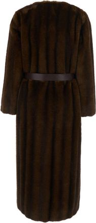 Max Mara Womens Coat Mstorma Brown Polyester