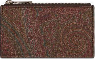 Etro Arnica pasjeshouder met paisley-print en rits - Bruin