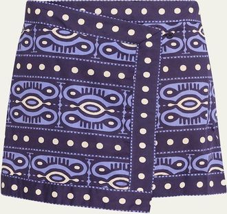 Johanna Ortiz Hunting Roots Mini Wrap Skirt