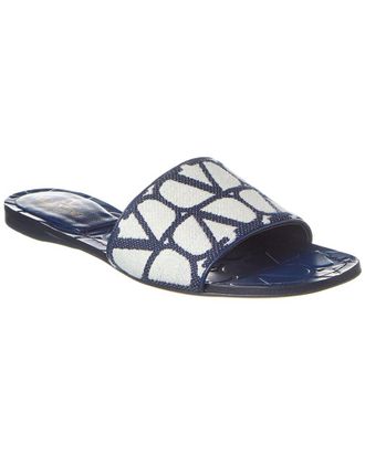 Valentino Toile Iconographe Canvas & Leather Sandal