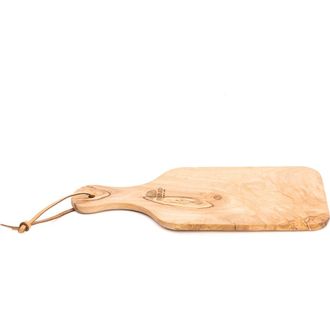 B&eacute;rard Olivewood Handcrafted 10-Inch Cutting Board with Handle in Brown at Nordstrom