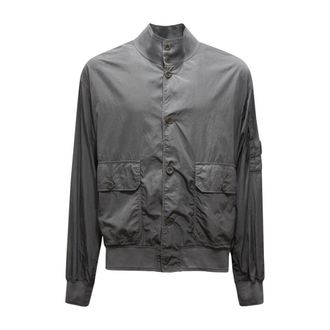 C.P. Company Chrome-R Full Button Jacket - Heren - Bomber jackets - Grijs - XL - Jassen