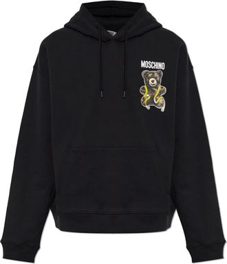 Moschino Hoodies & sweatvesten, Heren, Zwart, S, Katoen, Hoodie