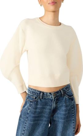 Steve Madden Rosina Balloon Sleeve Sweater in Cream at Nordstrom, Size Xx-Large