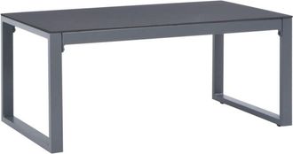 vidaXL Tavolino da Caffè 90x50x40 cm in Alluminio