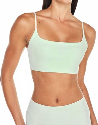 Bandier Bandier Bella Bonded Sports Bra In Aqua Glass