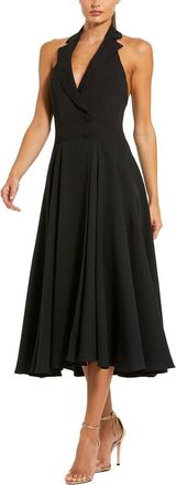 Mac Duggal Halter Neck Blazer Midi Dress