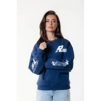Colourful rebel sweater donkerblauw