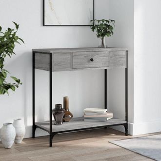 vidaXL Tavolino Consolle Grigio Sonoma 75x34,5x75cm Legno Multistrato - Vidaxl
