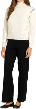 Sita Murt/ Straight Knit Trousers In Black
