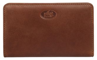 Pik&eacute; Geldb&ouml;rse PIK&Eacute;, Damen, braun, Leder, leicht gl&auml;nzend, unifarben, Kleinlederwaren Geldb&ouml;rse, echt Leder