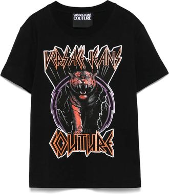 Versace Jeans Couture T-shirt con logo - Nero