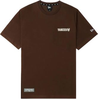 New Era T-shirt con logo - Marrone