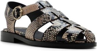 G.H. Bass & Co. Fisherman Sandal in Black/Natural at Nordstrom, Size 7.5