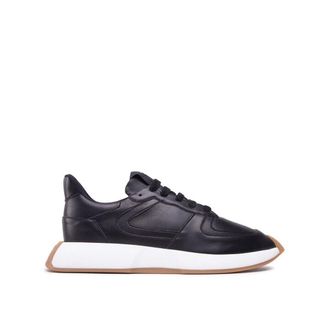Giuseppe Zanotti Black Calfskin Low Top Mens Sneakers