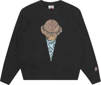 Icecream Felpa con grafica cono gelato - Nero