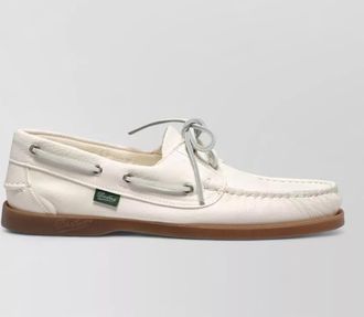 Paraboot leather boat shoes