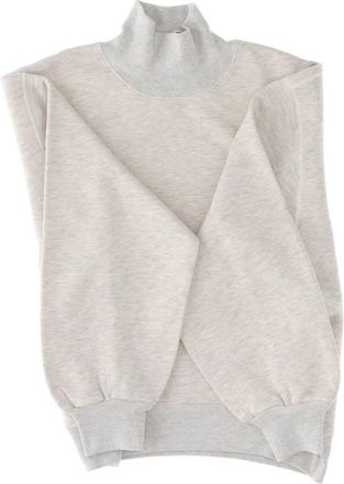 Autry Turtleneck Sweatshirt - Dames - Coltruien - Grijs - M - Katoen - Truien & Vesten
