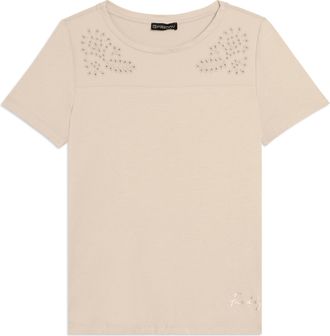 Freddy T-shirt in Jersey con Ricami Floreali