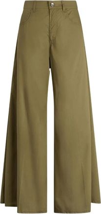 Liu Jo Broeken, Dames, Groen, W30, Groene Jeans met Klassieke Vijf Zakken