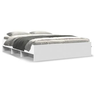 Berkfield Home Bed Frame without Mattress White 150x200 cm King Size Engineered Wood